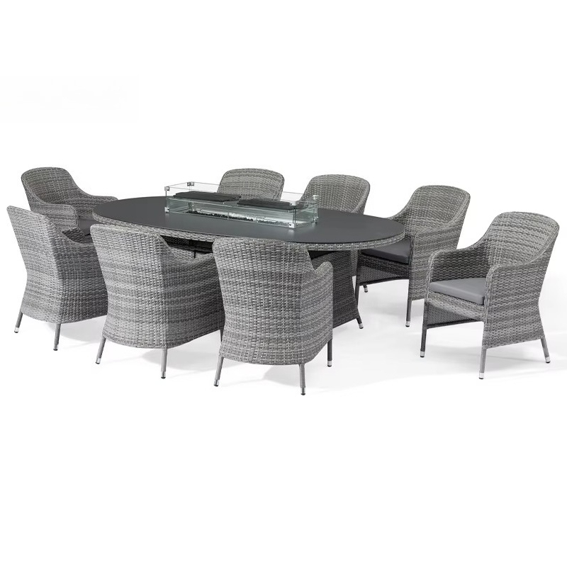 Outdoor Furniture Fire Pit - Conjunto de Sofá de Jardim Moderno
