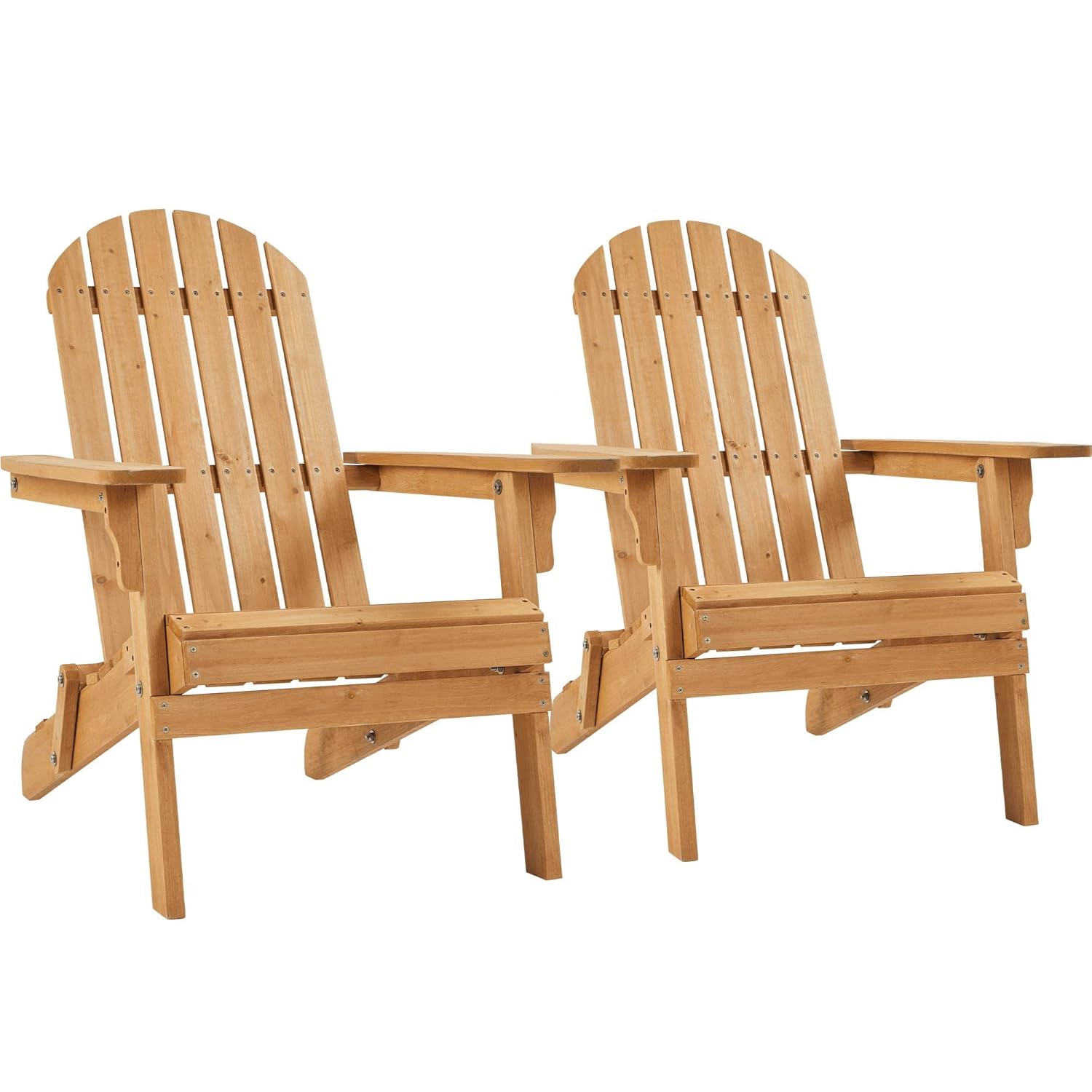 Outdoor Furniture Fire Pit - Conjunto de 2 Cadeiras Adirondack Dobráveis