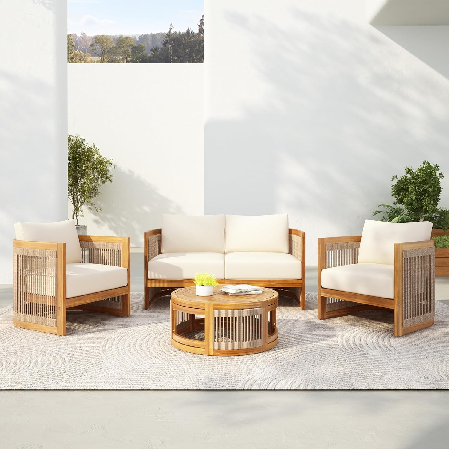 Outdoor Furniture Ideas - Conjunto de Conversação para Pátio de