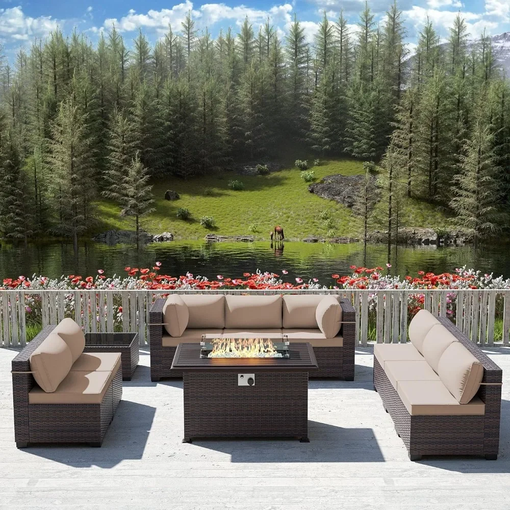 Outdoor Furniture Fire Pit - -Conjunto de móveis de pátio com