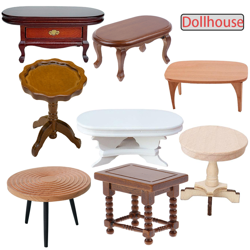 Outdoor Furniture Wooden - 1:12 casa de bonecas em miniatura