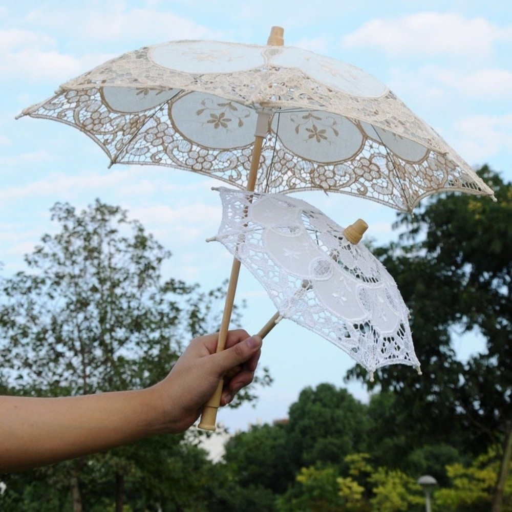 Parasol Umbrella Large - Guarda-chuva Vintage Grande de Renda com