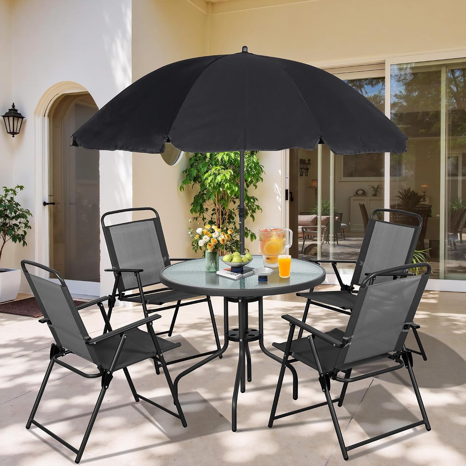 Outdoor Furniture Ideas - Conjunto de Jantar de Metal para