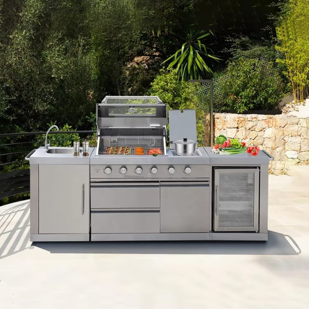 Outdoor Furniture Ideas - Cozinha Externa com Cobertura, Conjunto de