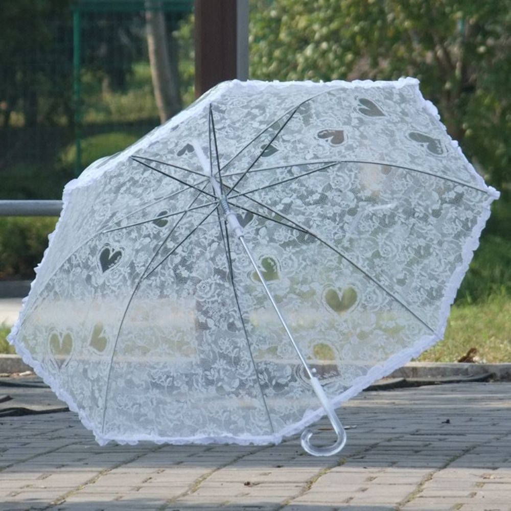 Parasol Umbrella Large - Guarda-sol dobrável vintage de renda, grande,
