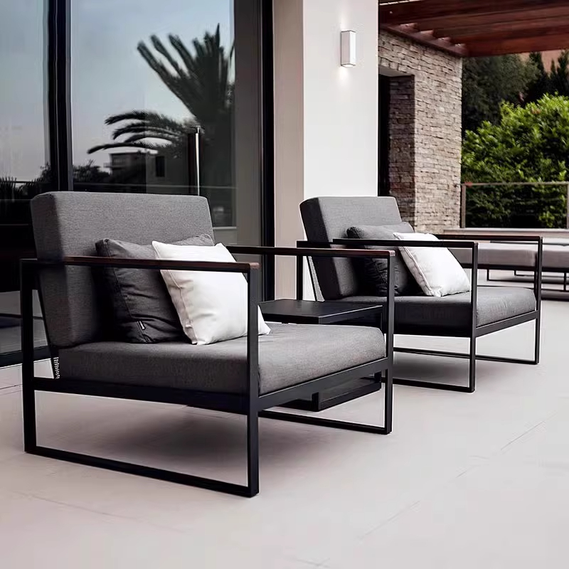 Outdoor Furniture Iron - Conjunto de Sofá Moderno Impermeável e