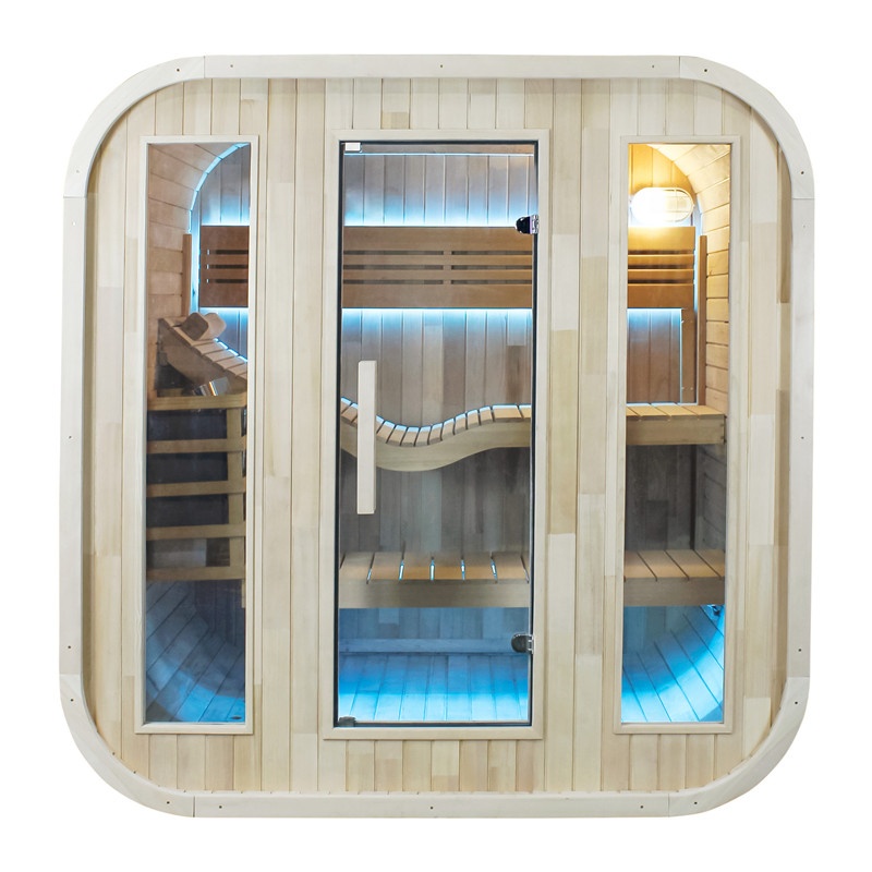 Outdoor Furniture Wooden - Sauna Externa com Design Moderno, Cabana