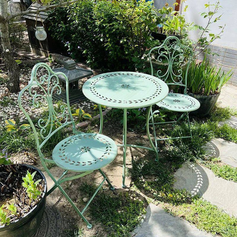 Outdoor Furniture Iron - Mesa e Cadeiras de Ferro Estilo