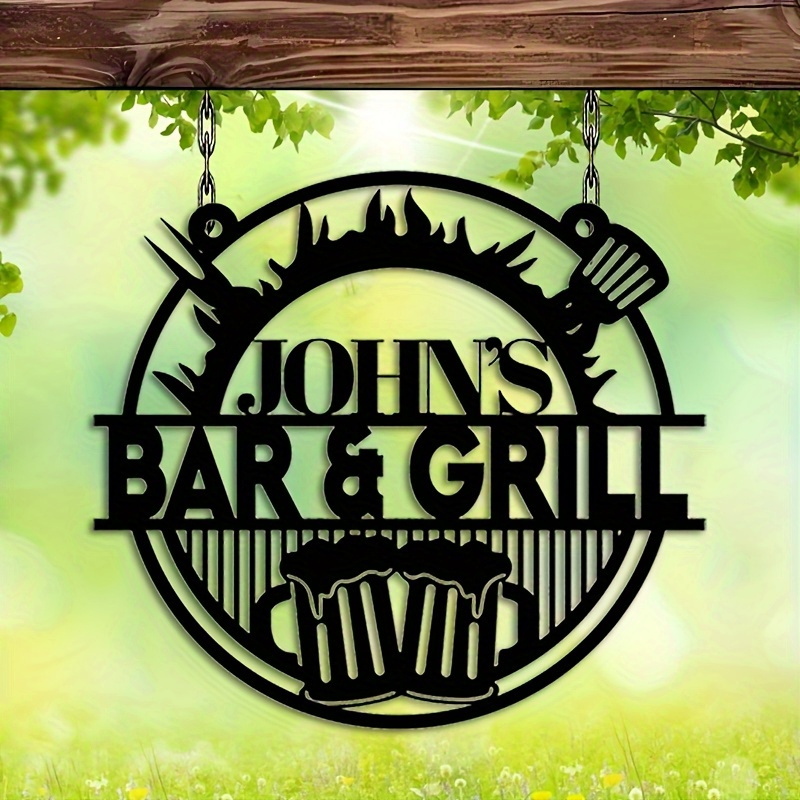 Outdoor Furniture Metal - Placas Personalizáveis de Ferro Forjado -
