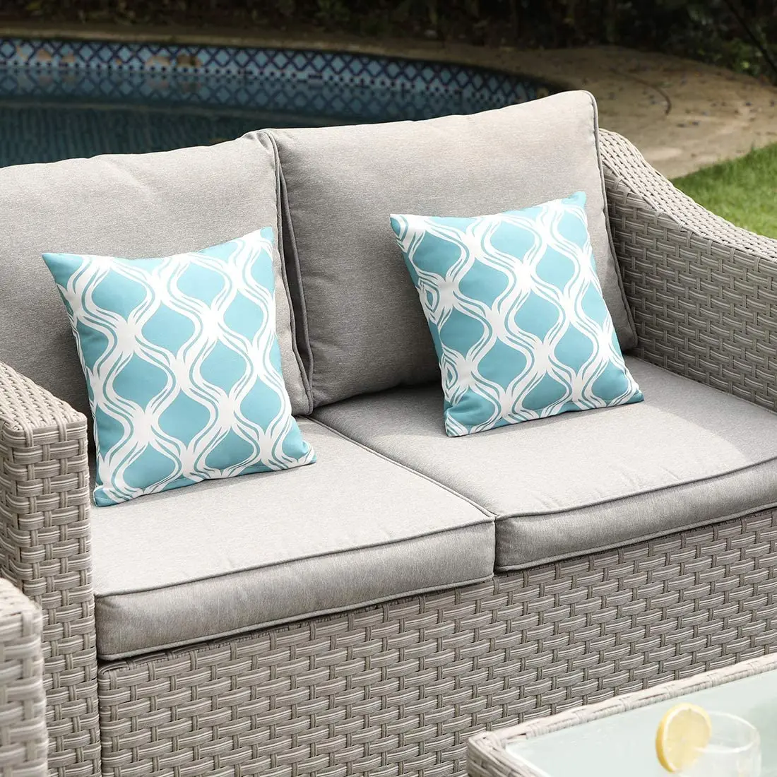 Outdoor Furniture Fire Pit - -Mobiliário ao ar livre sofá secional
