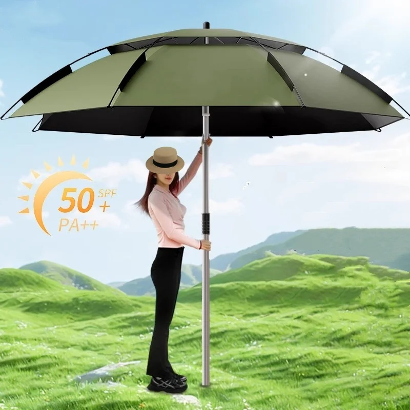 Parasol Umbrella Large - 2.0-2.6m guarda-sol de pesca 201 haste