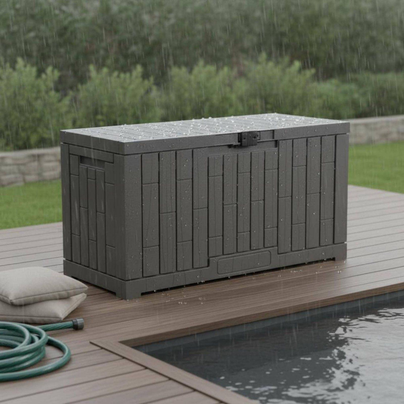 Caixa de Armazenamento Retangu - Garden Storage Box avaliação e preço