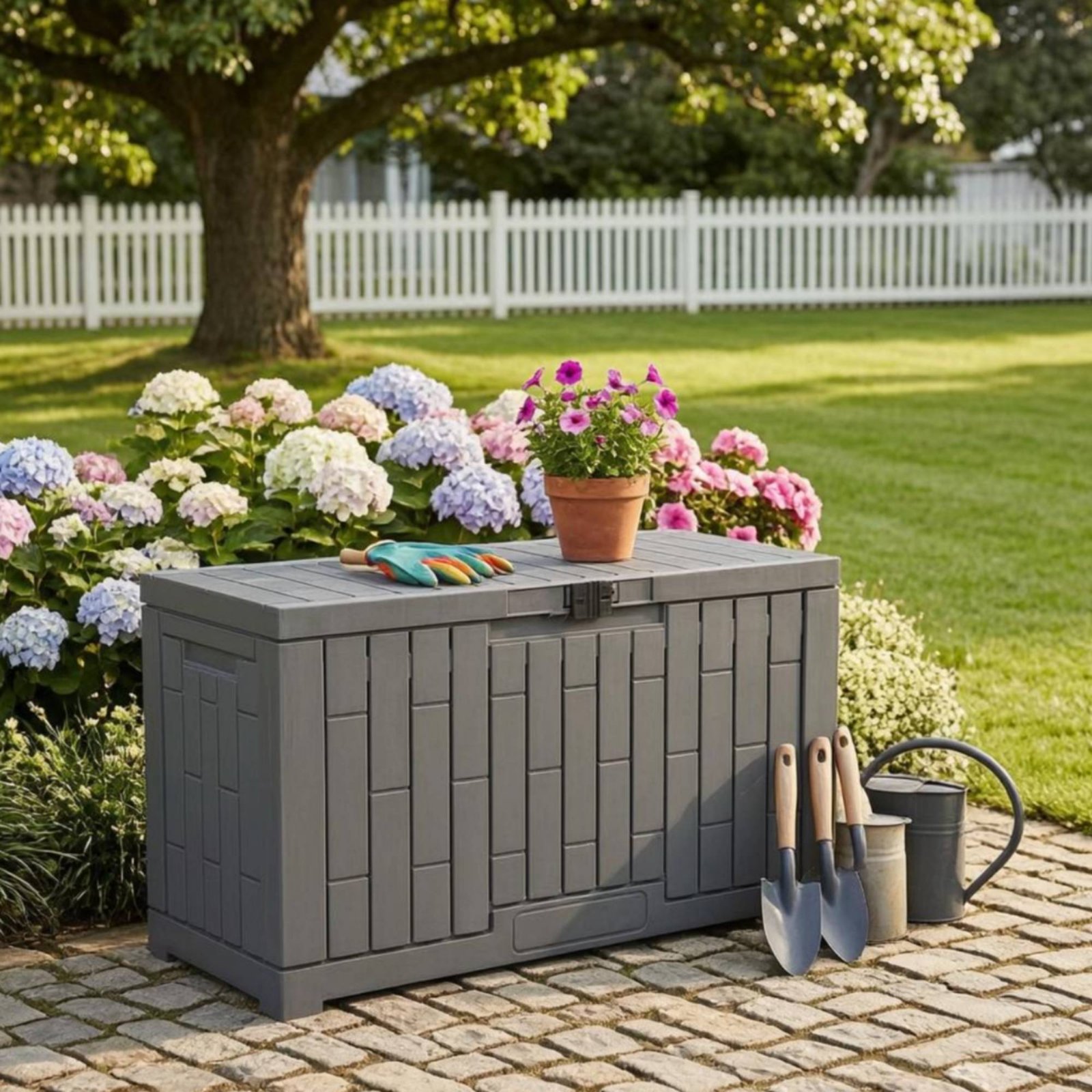 Caixa de Armazenamento Retangu - Garden Storage Box avaliação e preço