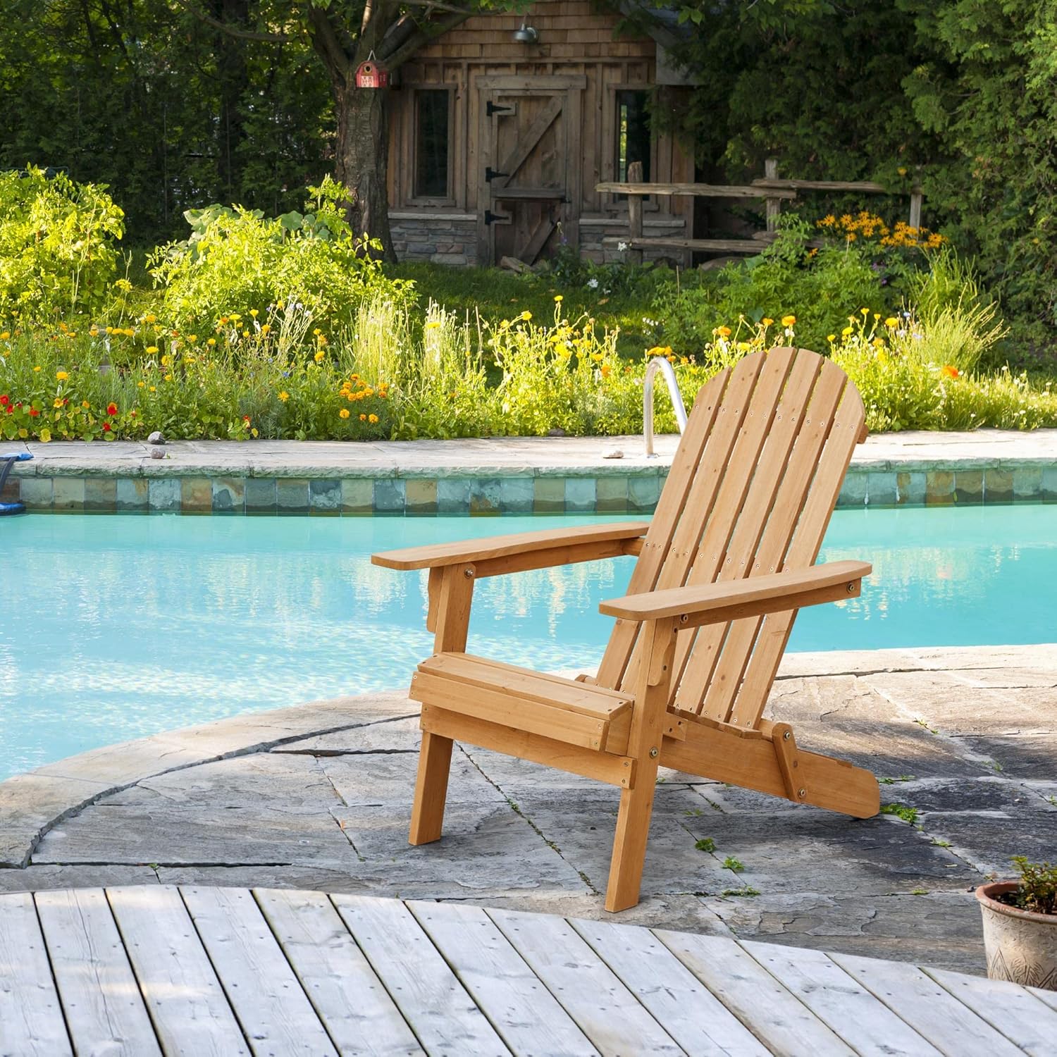 Conjunto de 2 Cadeiras Adirond - Outdoor Furniture Fire Pit avaliação e preço