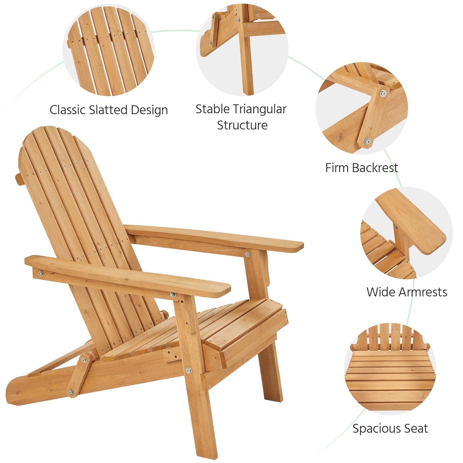 Conjunto de 2 Cadeiras Adirond - Outdoor Furniture Fire Pit avaliação e preço