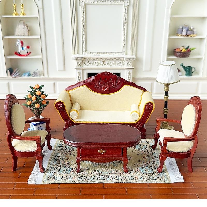 1:12 casa de bonecas em miniat - Outdoor Furniture Wooden avaliação e preço