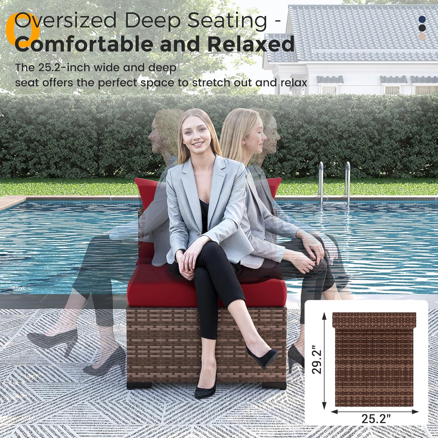 Conjunto de Sofá Seccional de  - Outdoor Furniture Fire Pit avaliação e preço