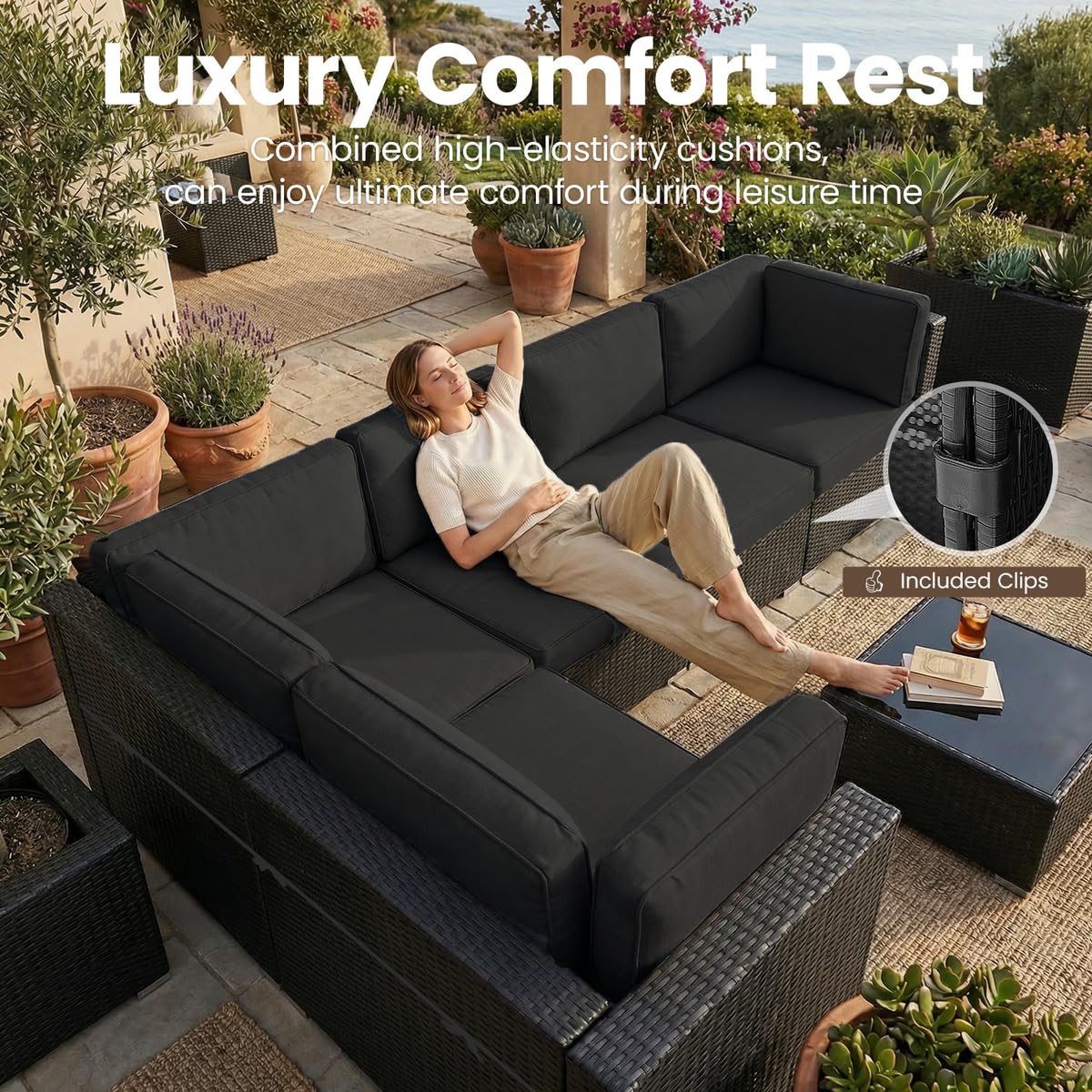 Conjunto de Móveis para Pátio  - Outdoor Furniture Fire Pit avaliação e preço