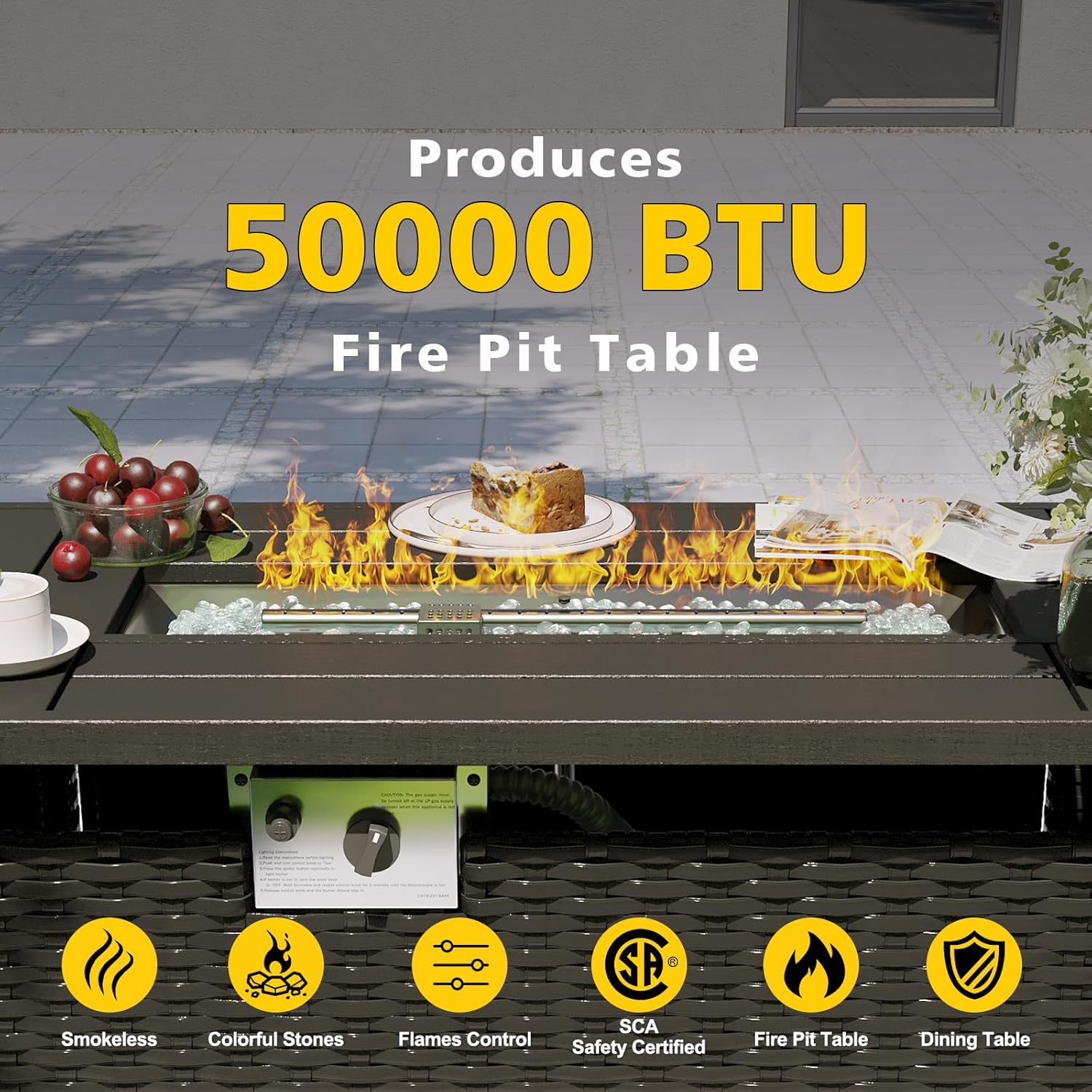 Conjunto de Móveis para Pátio  - Outdoor Furniture Fire Pit avaliação e preço