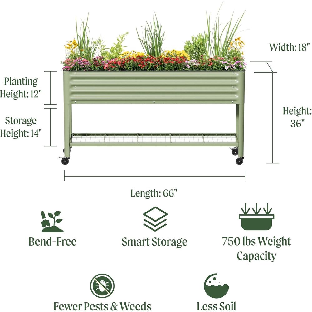 Canteiro Elevado Slim para Jar - Garden Storage Box avaliação e preço