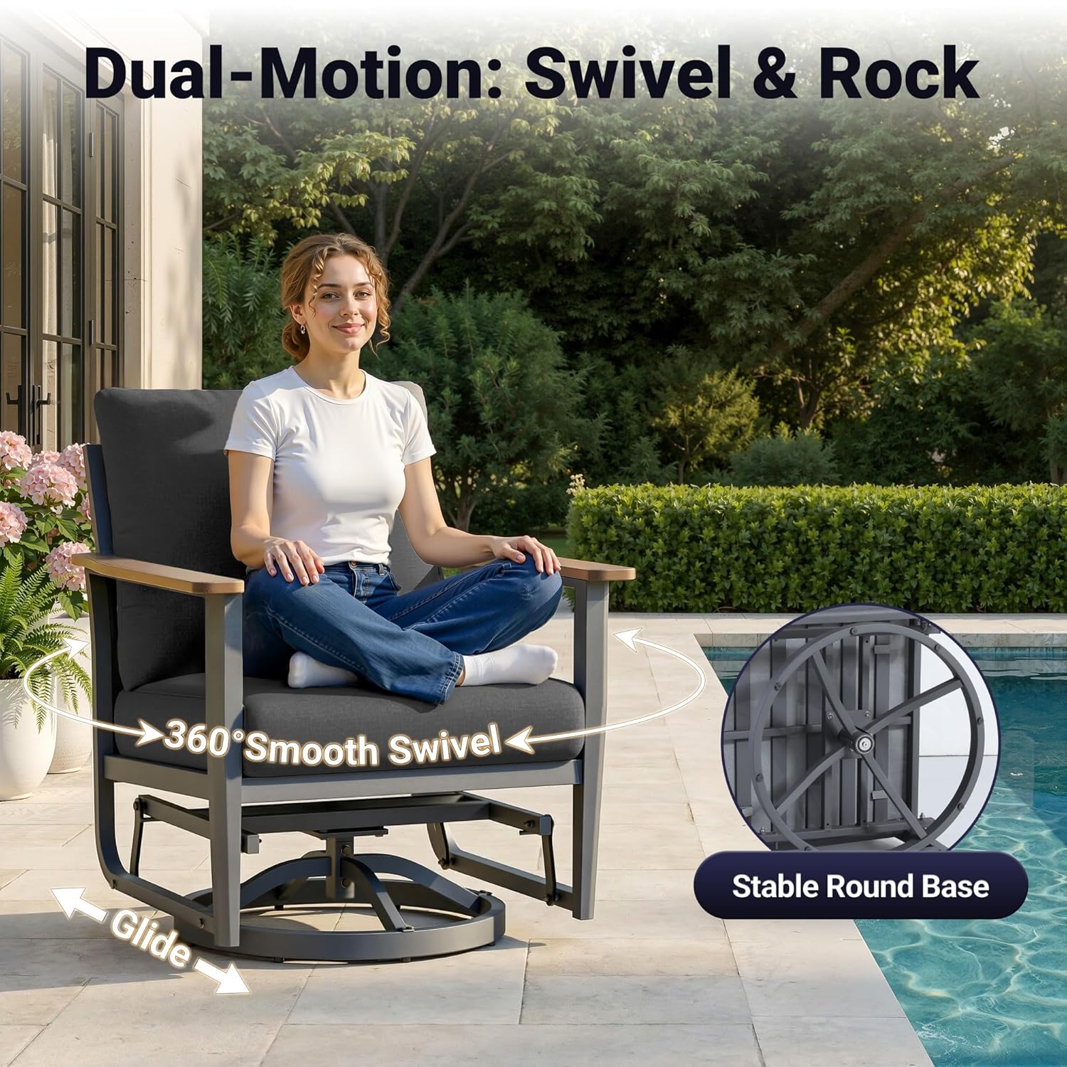 Conjunto de Pátio de Alumínio  - Outdoor Furniture Fire Pit avaliação e preço