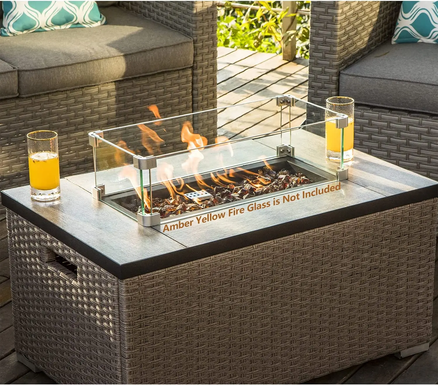 -Mobiliário ao ar livre sofá s - Outdoor Furniture Fire Pit avaliação e preço
