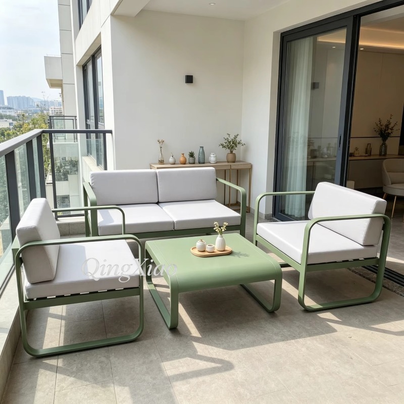 Conjunto de sofá de alumínio p - Outdoor Furniture Metal avaliação e preço
