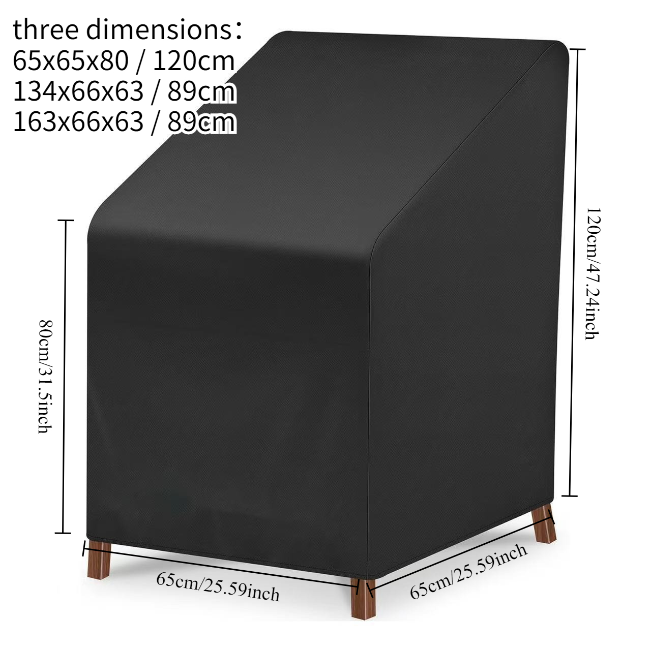 Cadeira empilhada capa de poei - Outdoor Furniture Cover avaliação e preço