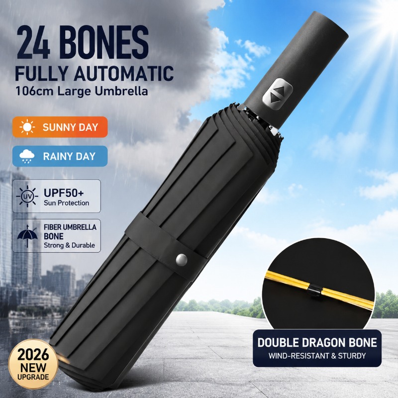 Novo Guarda-Chuva Automático d - Parasol Umbrella Large avaliação e preço