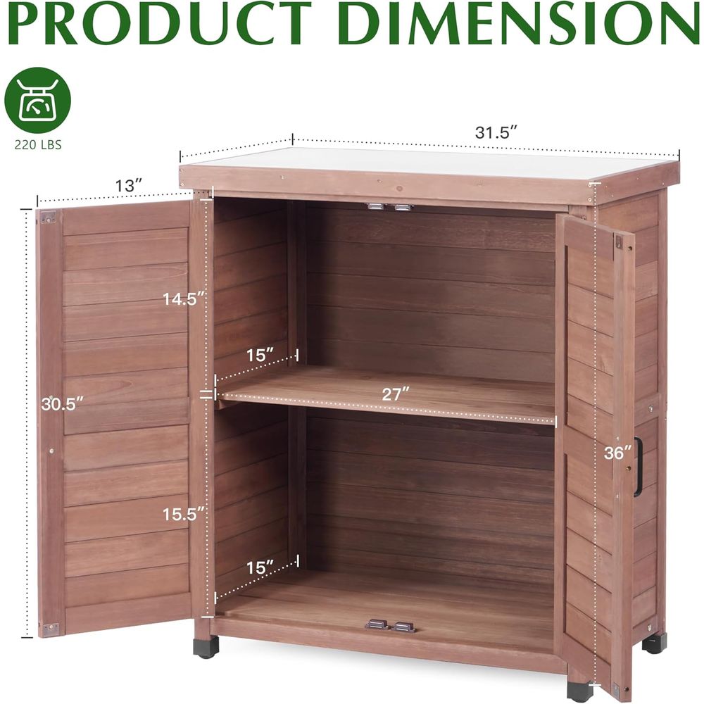 Armário de Armazenamento Exter - Outdoor Furniture Wooden avaliação e preço