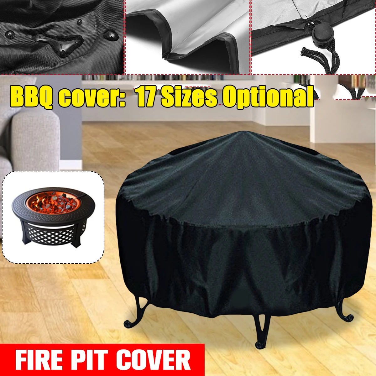 Capa protetora uv preta para f - Outdoor Furniture Fire Pit avaliação e preço