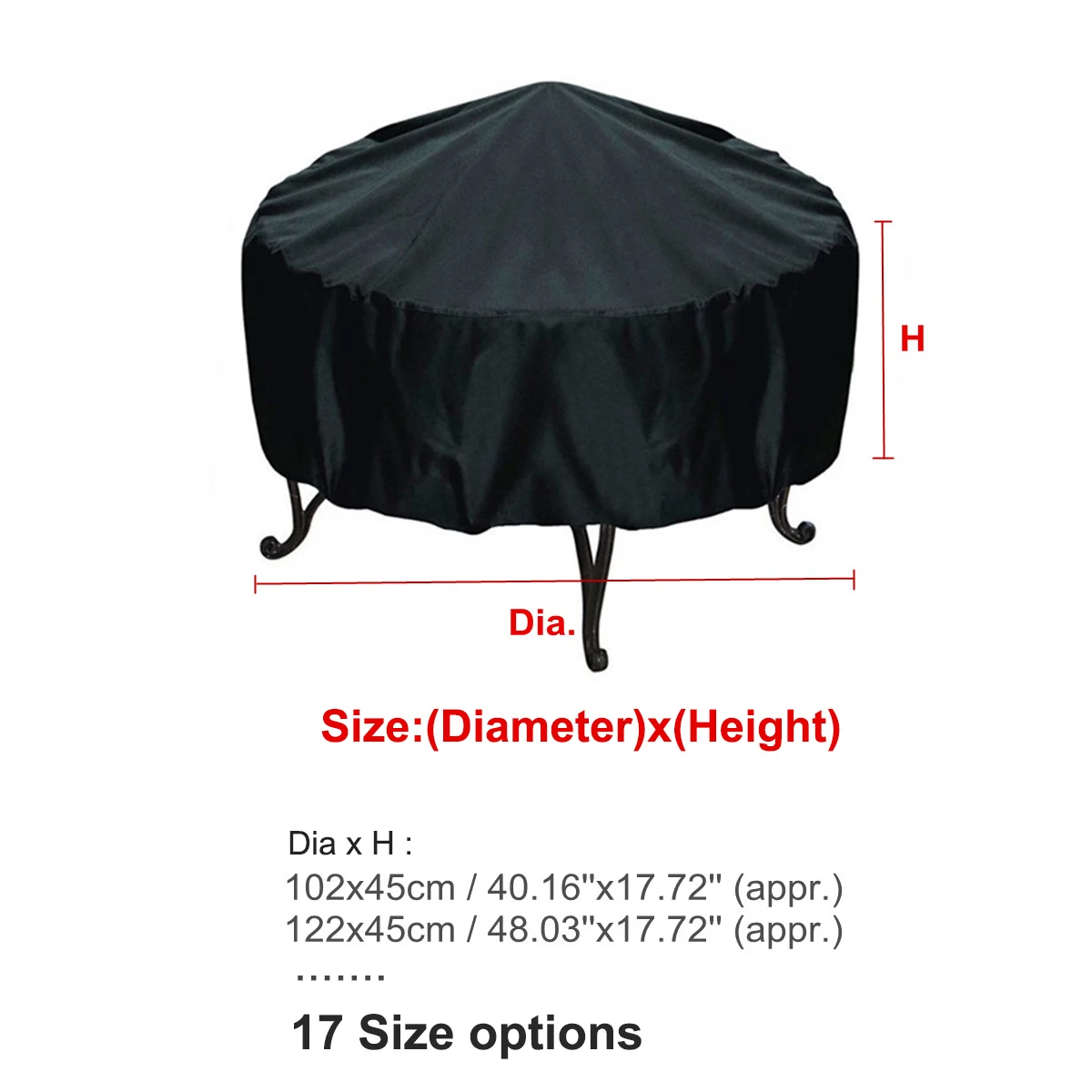 Capa protetora uv preta para f - Outdoor Furniture Fire Pit avaliação e preço